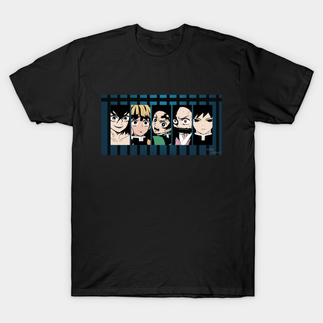 Demon Slayer Banner Anime T-Shirt by Siderjacket